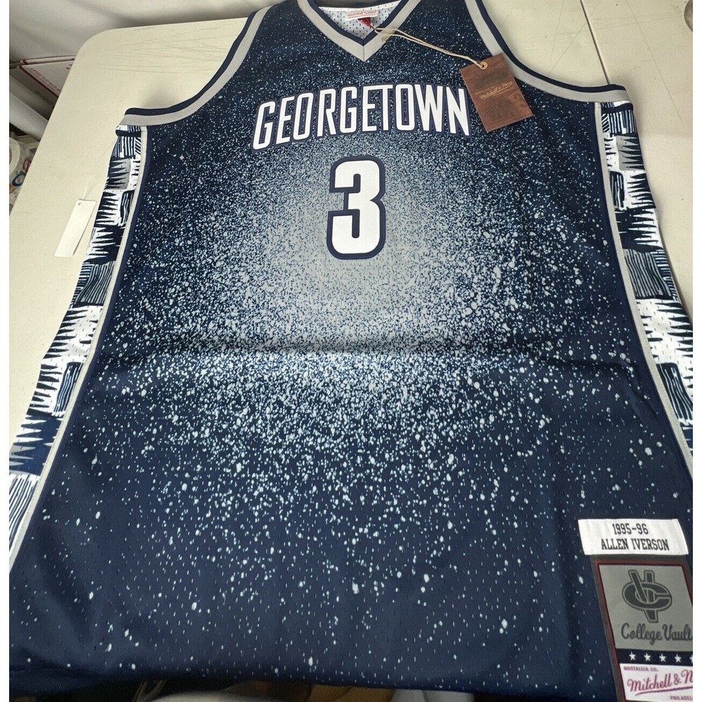 Mitchell & Ness Swingman Jersey Allen Iverson #3 Georgetown Hoyas 1995 NEW XXL